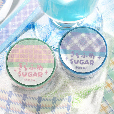 BGM Sparkling Sugar Washi Tape - Strawberry Soda