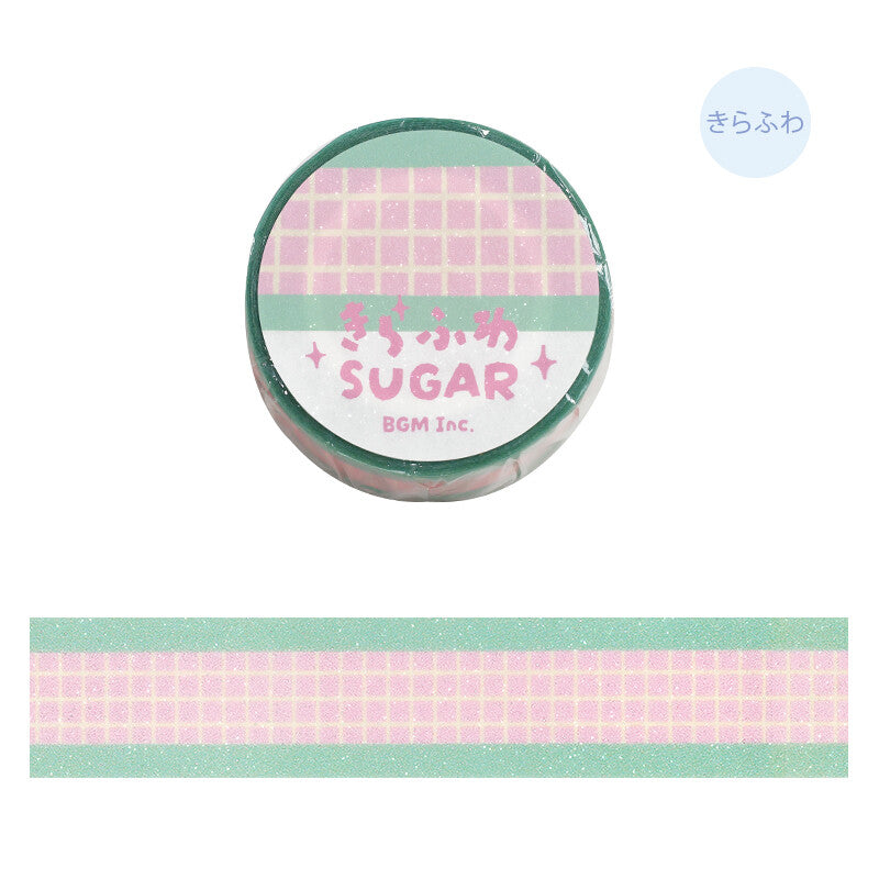 BGM Sparkling Sugar Washi Tape - Strawberry Soda BM-KD004