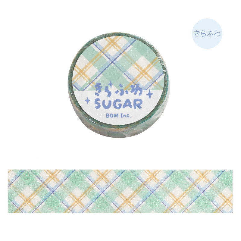 BGM Sparkling Sugar Washi Tape - Mint Latte BM-KD005