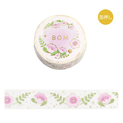BGM Gold Foil Washi Tape - Lovely Flower BM-LGCA102