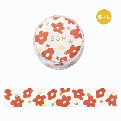 BGM Gold Foil Washi Tape - Blooming BM-LGCA116