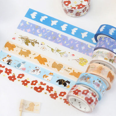 BGM Silver Foil Washi Tape - If I Could Fly