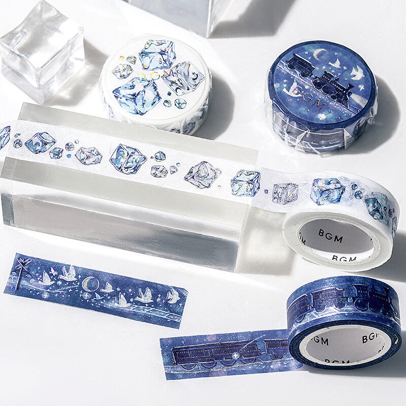 BGM Holographic Foil Washi Tape - Ice