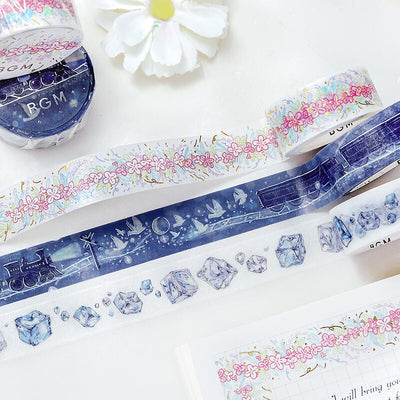 BGM Holographic Foil Washi Tape - Ice