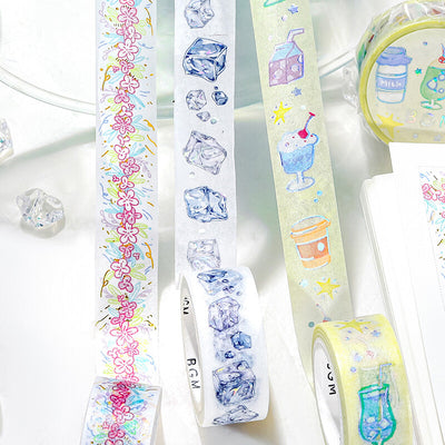 BGM Holographic Foil Washi Tape - Ice