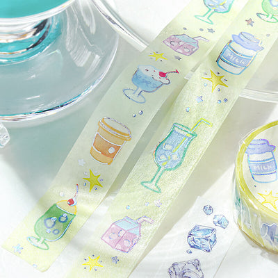 BGM Holographic Foil Washi Tape - Drinks BM-LGCA124