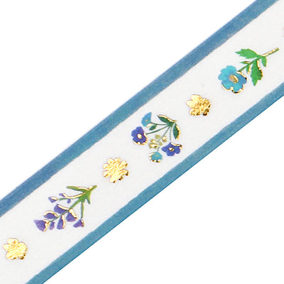 BGM Gold Foil Washi Tape - Flower Ribbon BM-LGCA128