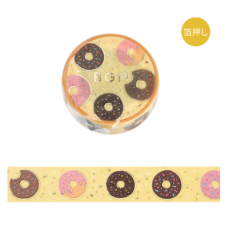 BGM Gold Foil Washi Tape - Afternoon Donut BM-LGCA129