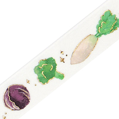 BGM Gold Foil Washi Tape - Winter Vegetables BM-LGCA130