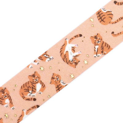 BGM Gold Foil Washi Tape - Love Tigers BM-LGCA136