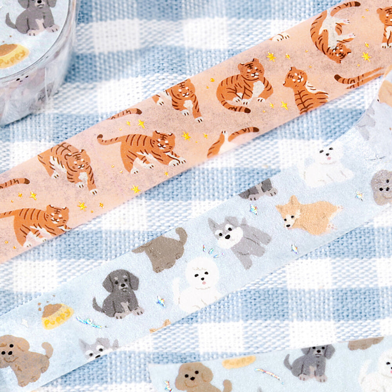 BGM Gold Foil Washi Tape - Love Tigers BM-LGCA136