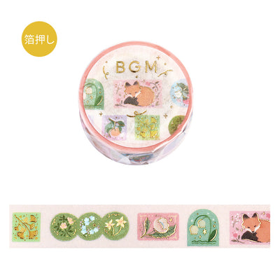 BGM Gold Foil Washi Tape - Spring Forest BM-LGCA137