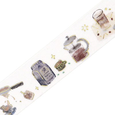 BGM Gold Foil Washi Tape - Enjoy Cafe BM-LGCA138
