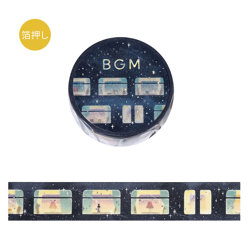 BGM Holographic Foil Washi Tape - Sleeper Train in the Stars BM-LGCA141