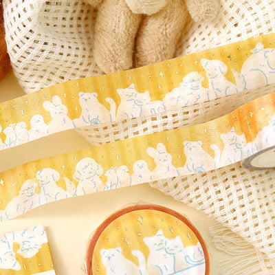 BGM Gold Foil Washi Tape - Animals BM-LGCA146