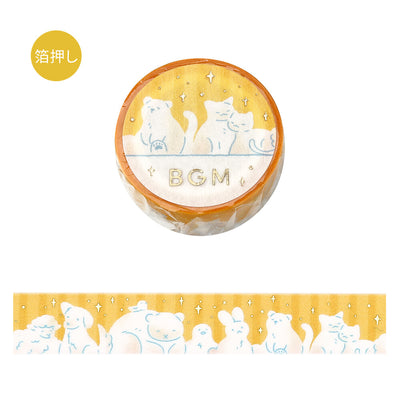 BGM Gold Foil Washi Tape - Animals BM-LGCA146