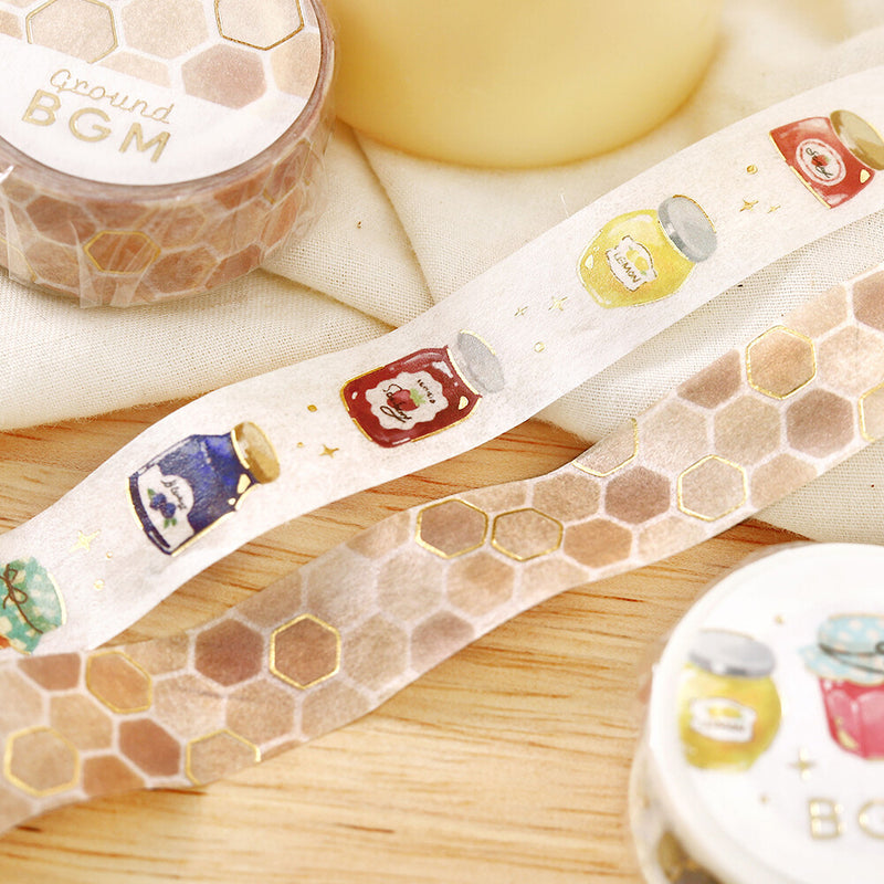 BGM Gold Foil Washi Tape - Honeycomb BM-LGCA149