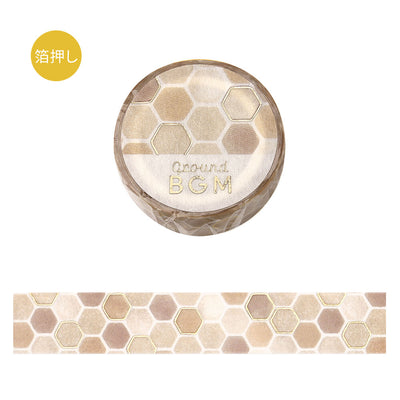 BGM Gold Foil Washi Tape - Honeycomb BM-LGCA149
