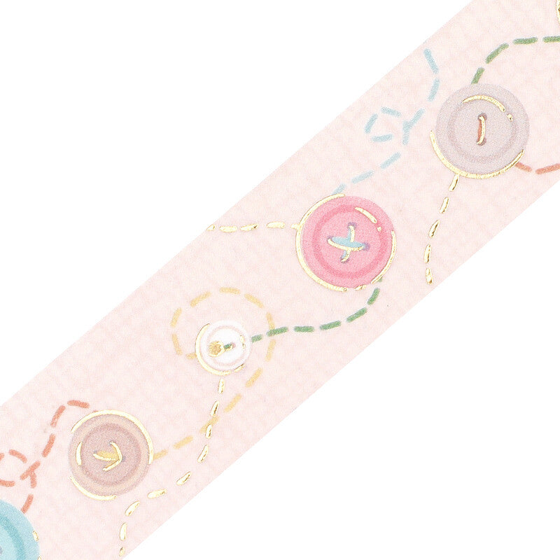 BGM Gold Foil Washi Tape - Colorful Button BM-LGCD056