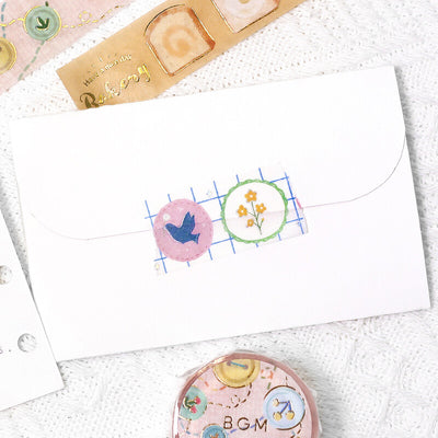 BGM Holographic Foil Washi Tape - Brooch