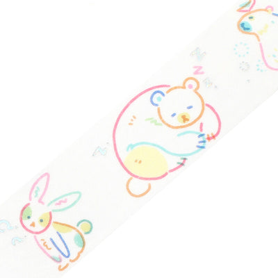 BGM Holographic Foil Washi Tape - Colorful Zoo BM-LGCD058