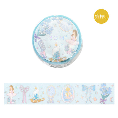BGM Holographic Foil Washi Tape - Blue Ballerina BM-LGCD060