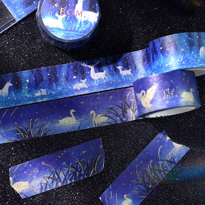 BGM Gold Foil Washi Tape - Sleeping Forest