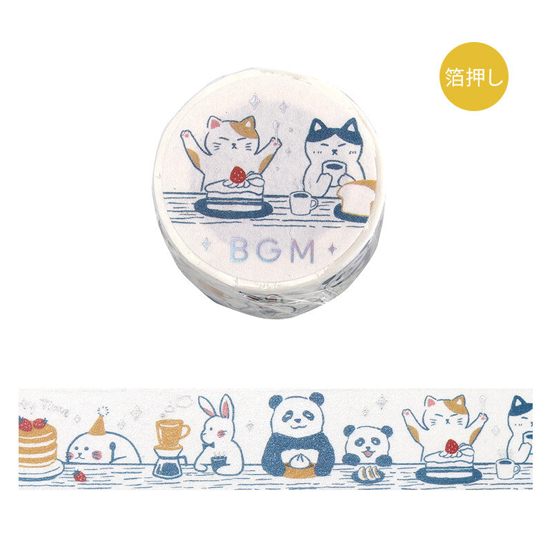 BGM Holographic Foil Washi Tape - Dinner Party BM-LGCD066