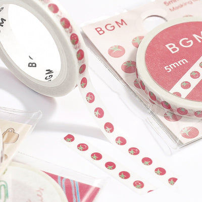 BGM Skinny Washi Tape - Tomato