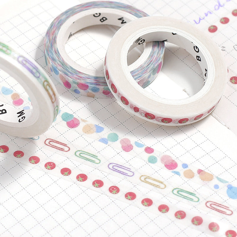 BGM Skinny Washi Tape - Tomato