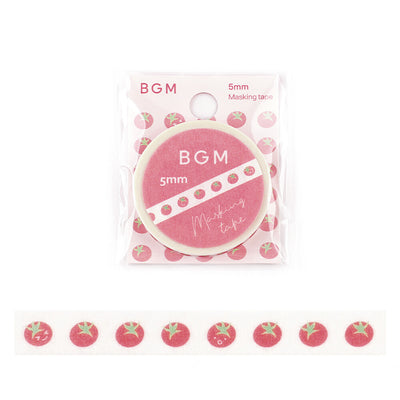 BGM Skinny Washi Tape - Tomato BM-LS059