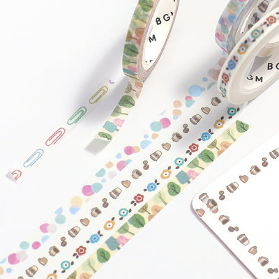 BGM Skinny Washi Tape - Coffee Time