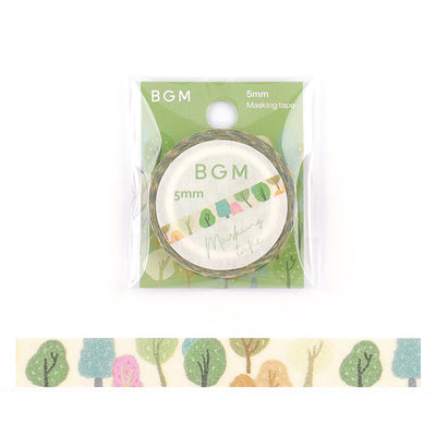 BGM Skinny Washi Tape - Dream Forest BM-LS062