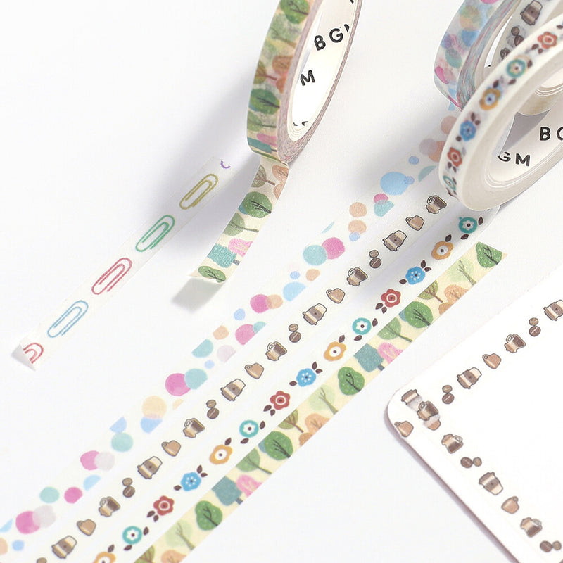 BGM Basic Series Skinny Washi Tape - Paper Clip