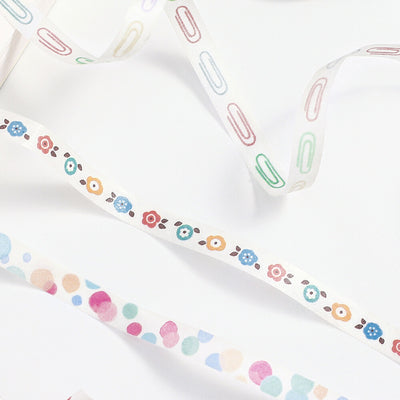 BGM Basic Series Skinny Washi Tape - Paper Clip