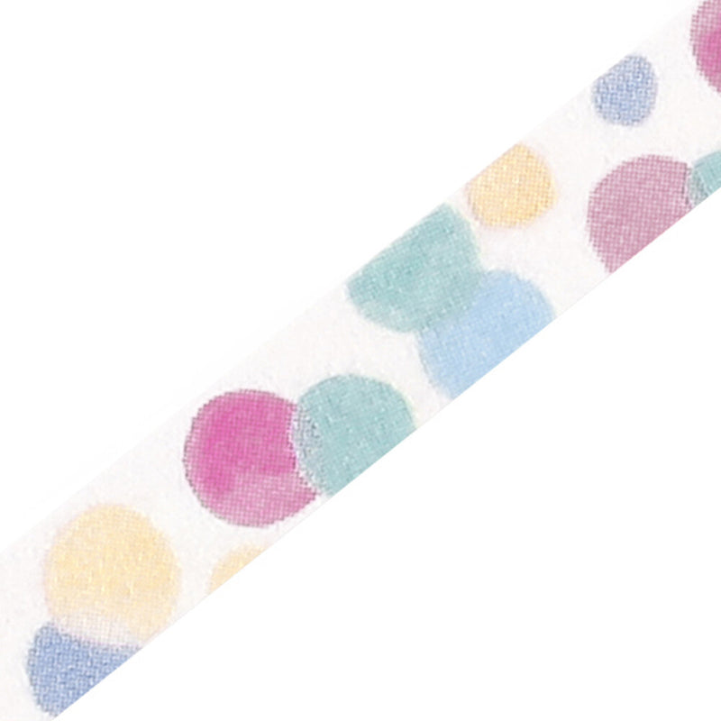 BGM Basic Series Skinny Washi Tape - Colorful Polka Dots BM-LS064