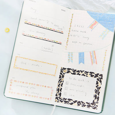 BGM Gold Foil Skinny Washi Tape - Conveyor Belt Sushi