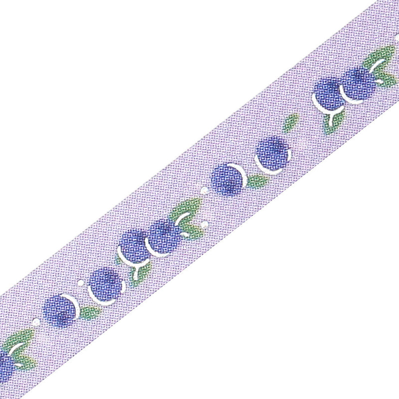 BGM Holographic Foil Skinny Washi Tape - Blueberry BM-LSG173