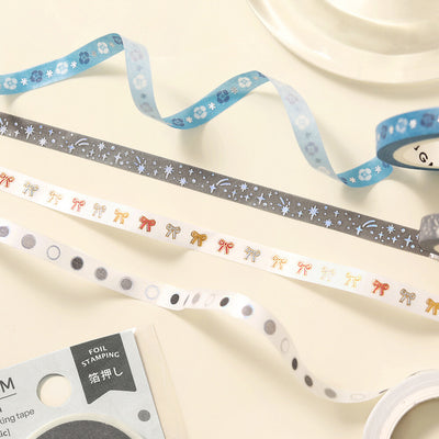 BGM Gold Foil Skinny Washi Tape - Little Ribbon