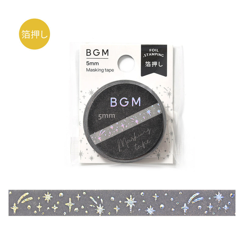 BGM Holographic Foil Skinny Washi Tape - Star Collection BM-LSG186