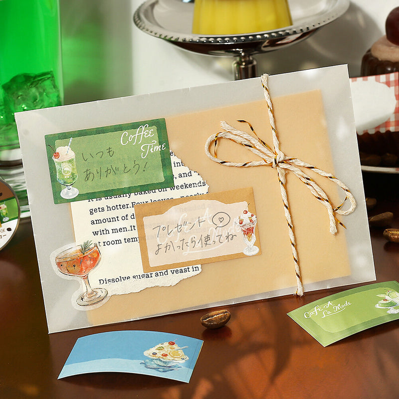 BGM Writable Sticker Roll - Cafe a la mode BM-RB003