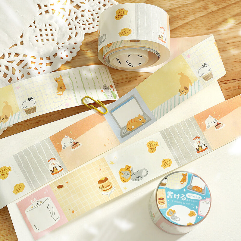 BGM Writable Sticker Roll - Warm Weather  BM-RB004