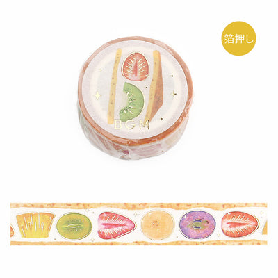 BGM Fruit Sandwich Gold Foil Washi Tape - Fruit BM-SAG001