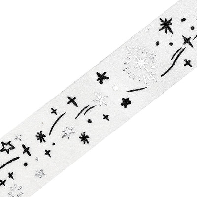 BGM Monotone Silver Foil Washi Tape - Starry Sky BM-SAG021