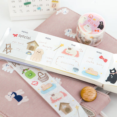 BGM Open Today Washi Tape - Pet