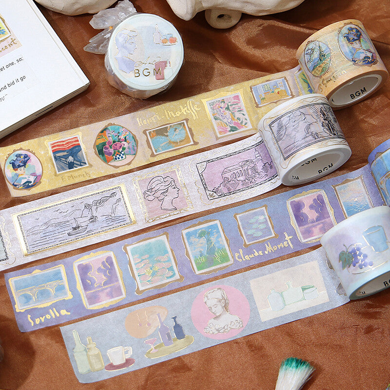 BGM Art Tour Gold Foil Washi Tape - Impression