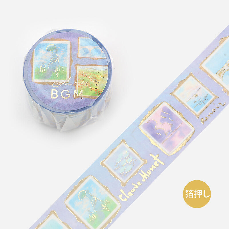 BGM Art Tour Gold Foil Washi Tape - Impression BM-SBG007