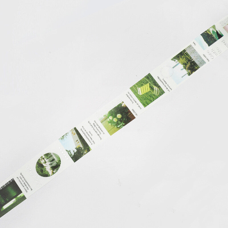 BGM Colorful City Silver Foil Washi Tape - Green BM-SDG004