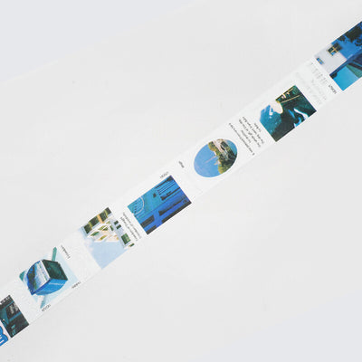 BGM Colorful City Silver Foil Washi Tape - Blue BM-SDG006