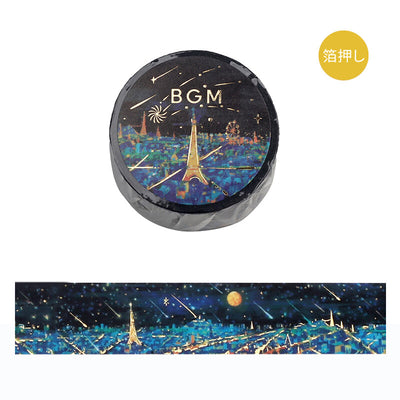 BGM Night of Shooting Stars Gold Foil Washi Tape - Light BM-SDG014